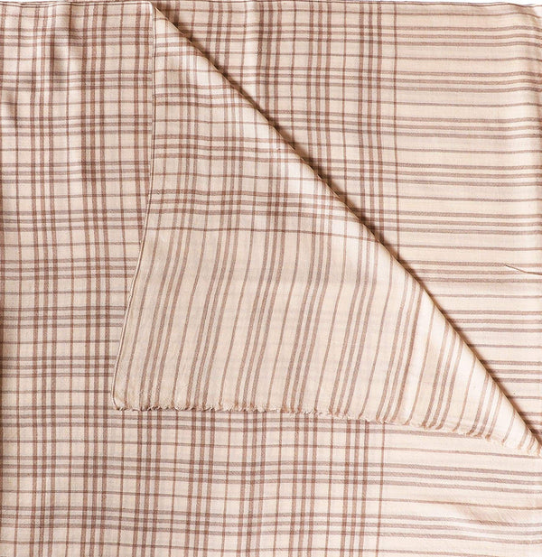 EDIT Ø3 - PURE CASHMERE CHECK COUCH SHAWL | BEDLAM .